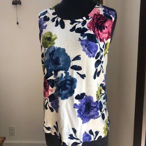Jones New York White Floral Top